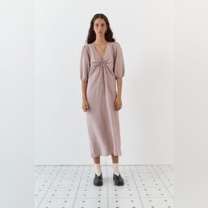 Deiji Studios Away Dress Size Small/Medium in Orchid Linen